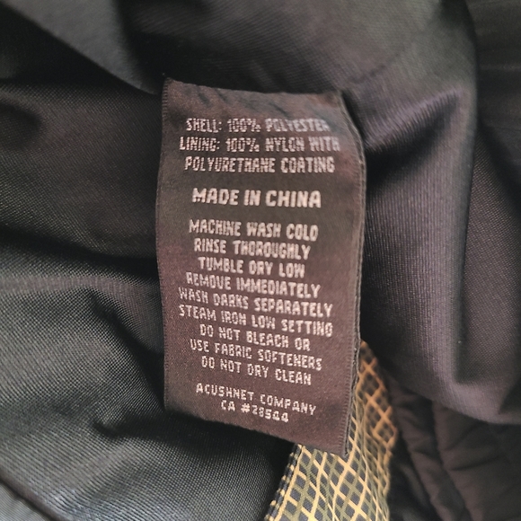 Footjoy FJ Dryjoys Mens Full Zip Golf Jacket Black Size Large Houndstooth Vented - Picture 7 of 7